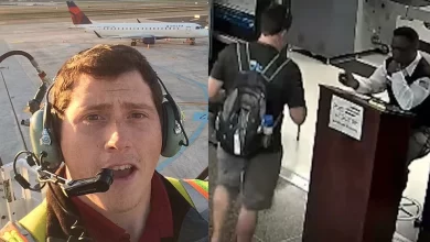 Photo of ชายขโมยเครื่องบินของสายการบินอลาสก้า แอร์ไลน์ส ปล่อยวิดีโอเฝ้าระวังสนามบิน |  ผู้ชายขโมยเครื่องบิน : คนที่ถือกระเป๋าเดินทางขโมยเครื่องบินจากสนามบินและบินเป็นเวลาหนึ่งในสี่ของชั่วโมงทำสิ่งนี้สำเร็จ