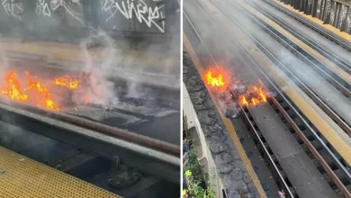 Photo of ไฟไหม้รางรถไฟอังกฤษ เหตุอากาศร้อนจัด กรมอุตุนิยมวิทยาออกคำเตือน |  รางรถไฟระเบิด ไฟไหม้บนท้องฟ้าในประเทศนี้ รางรถไฟถูกไฟไหม้ กรมอุตุนิยมวิทยา-รถไฟออกคำเตือน